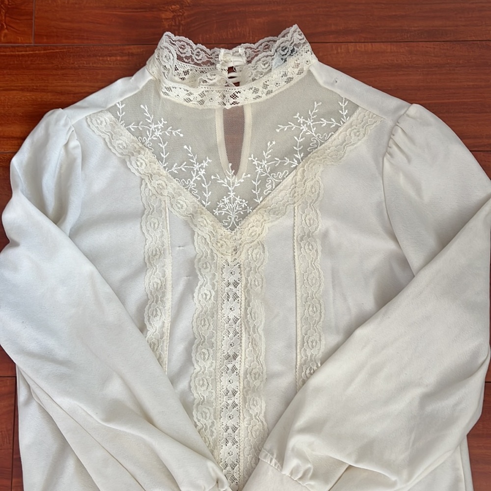 Victorian lace blouse